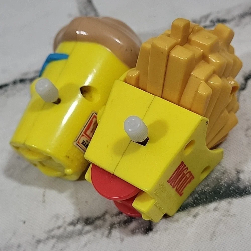 Vintage 90s Wendy's Kids Meal Toys Lot Of 4 Wheels Cars Fries Shake Wind-Ups